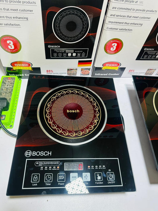 Bosch Infrared Electric Cooker 2200 Watts | Made in Germany | Fused Switch | 1 year Warranty | Temperature Control, Timer & Multi Cooking Modes