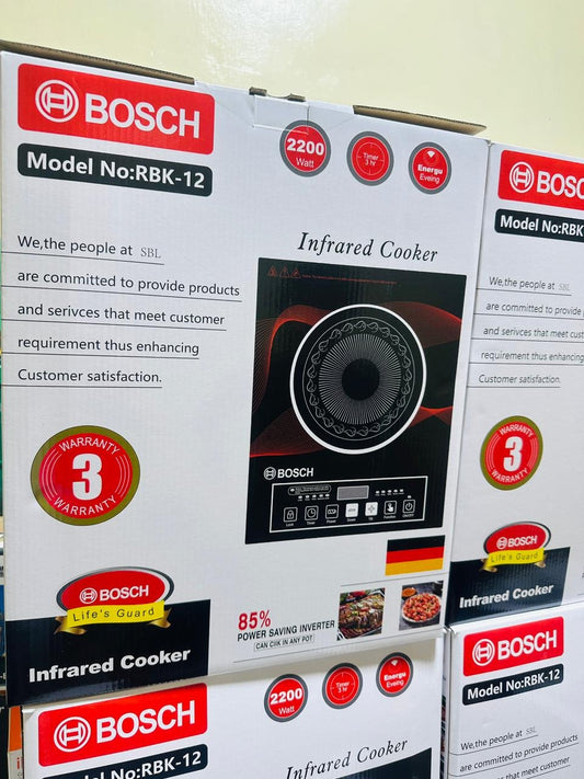 Bosch Infrared Electric Cooker 2200 Watts | Made in Germany | Fused Switch | 1 year Warranty | Temperature Control, Timer & Multi Cooking Modes